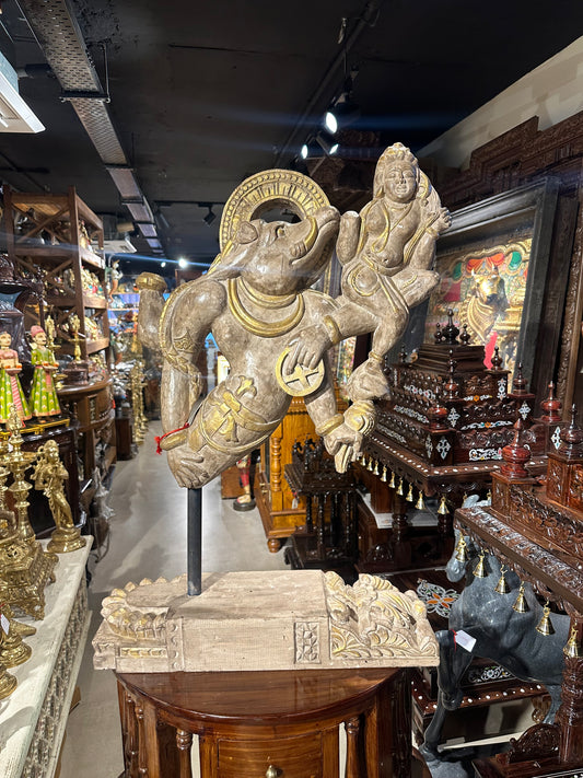 Varaha Lakshmi Wooden Sculpture