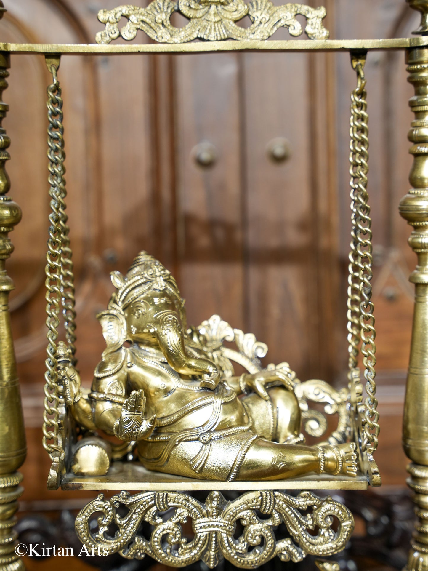 Bronze Lord Ganesha Jhoola 19"