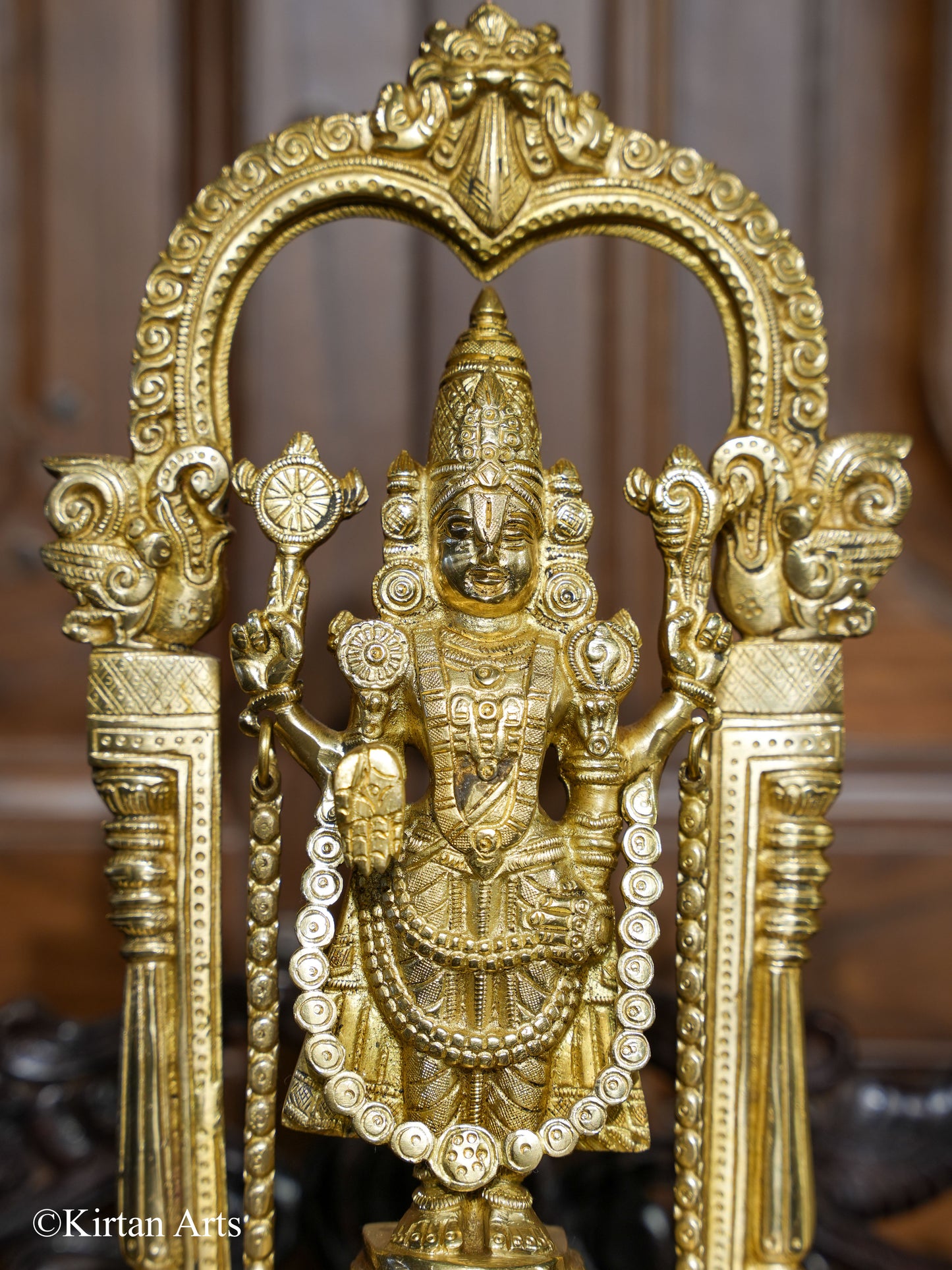 Brass Tirupati Balaji Idol 14"