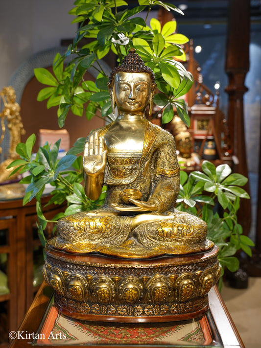 Brass Buddha Triple Colour