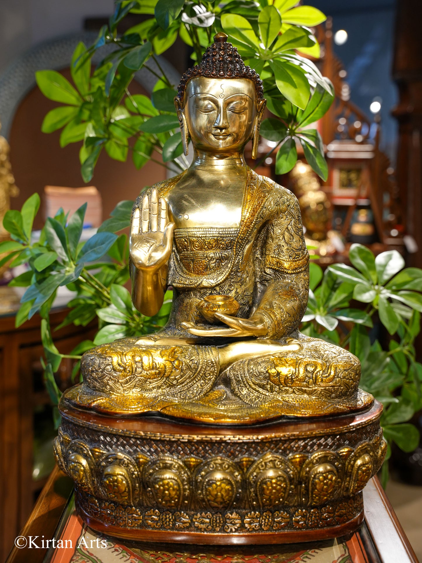 Brass Buddha Triple Colour