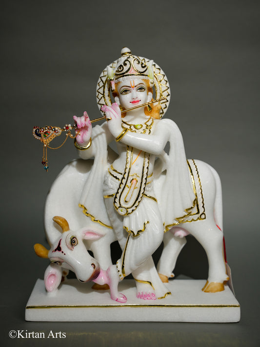 Marble Cow Krishna