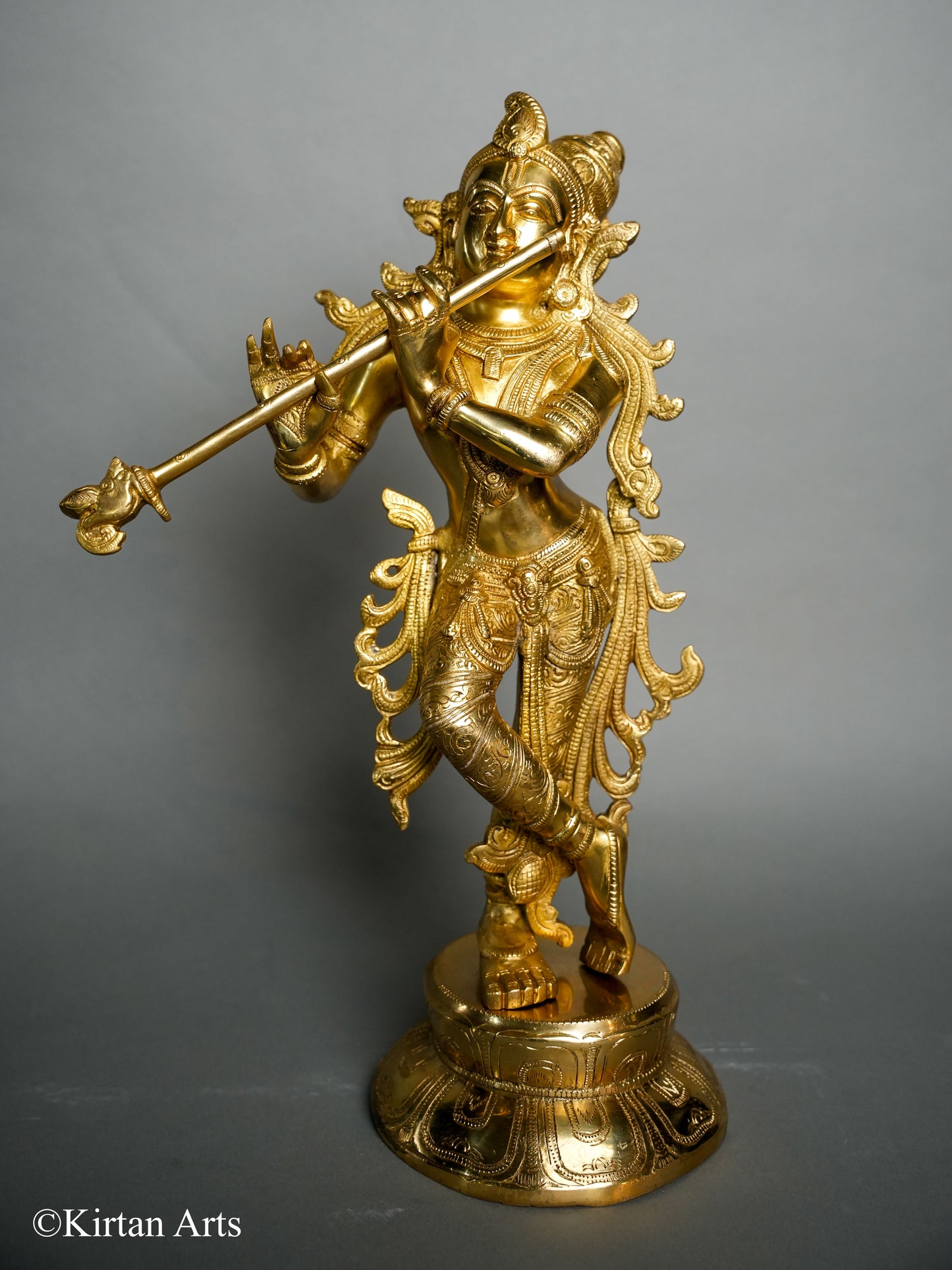 Brass Krishna SouthIndian Style 17"