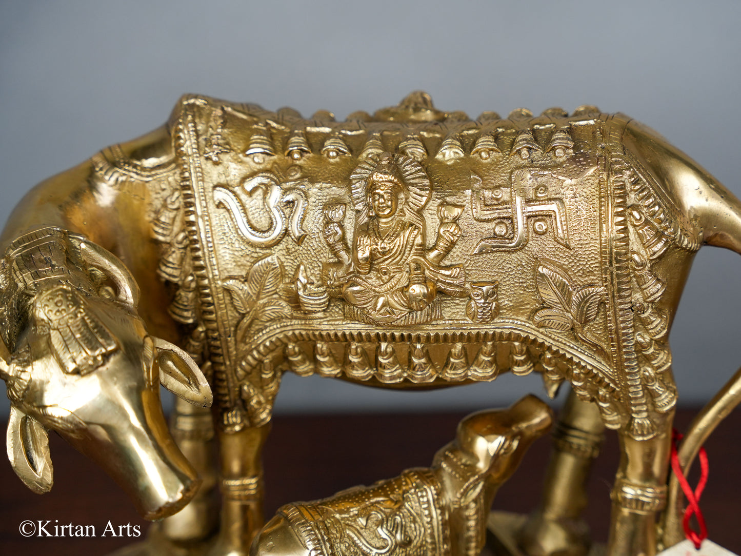 Brass Cow with Calf (Kamadhenu)