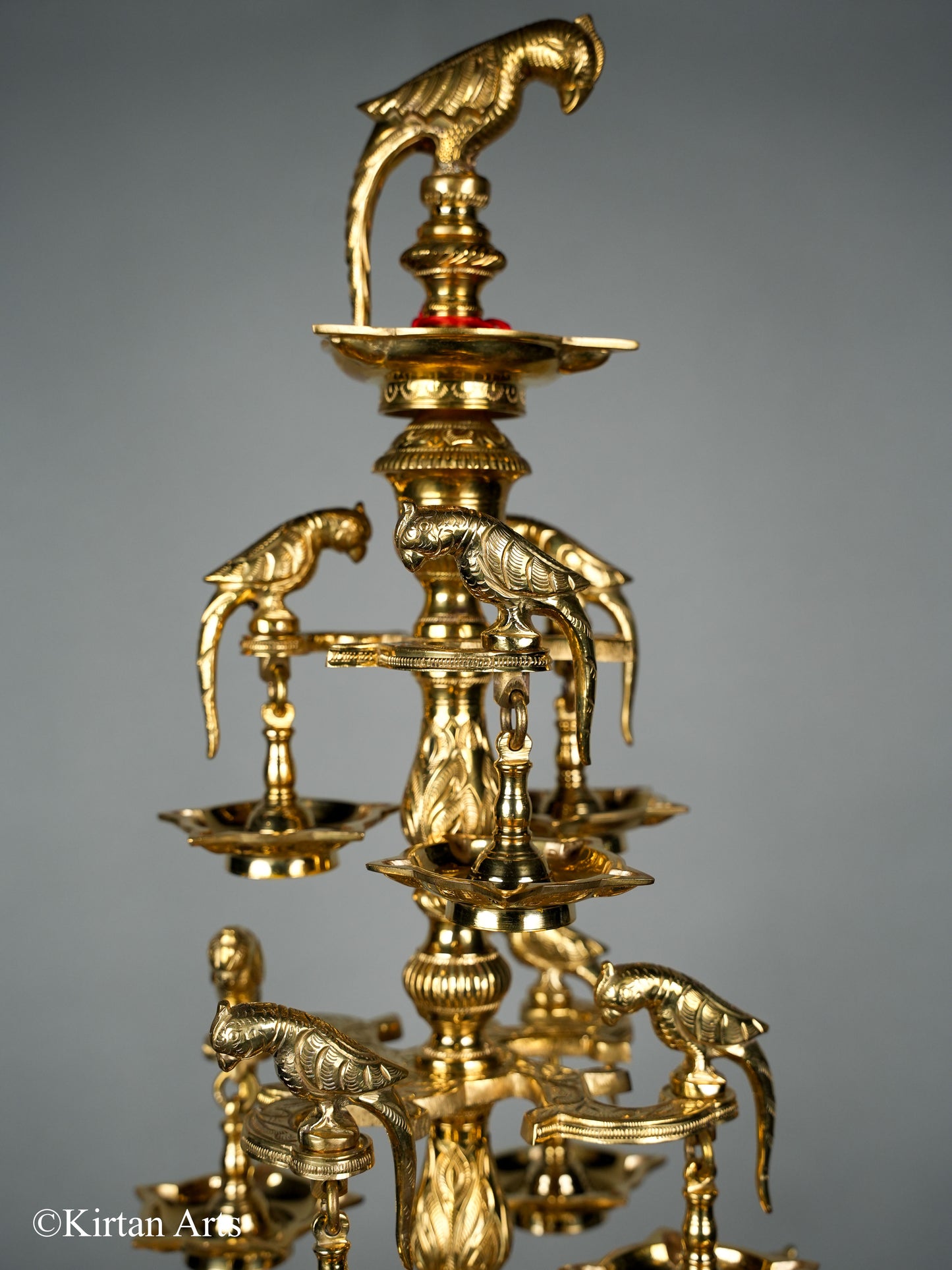 Bronze Ashtothara (108 Wick) Lamp 36"