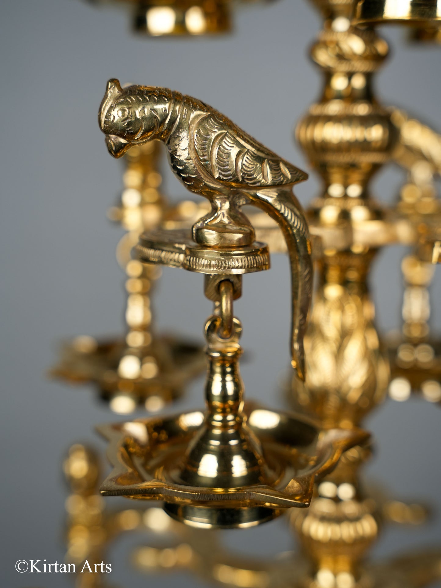 Bronze Ashtothara (108 Wick) Lamp 36"