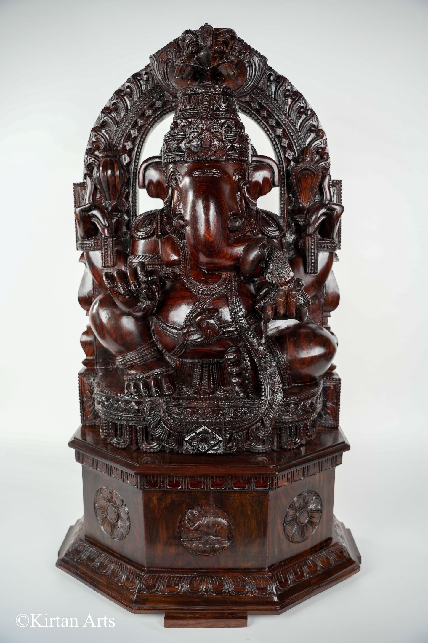 Lord Ganesha in Rosewood 34"