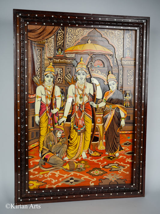 Ram Darbar Rosewood Panel Embossed 2x3 ft
