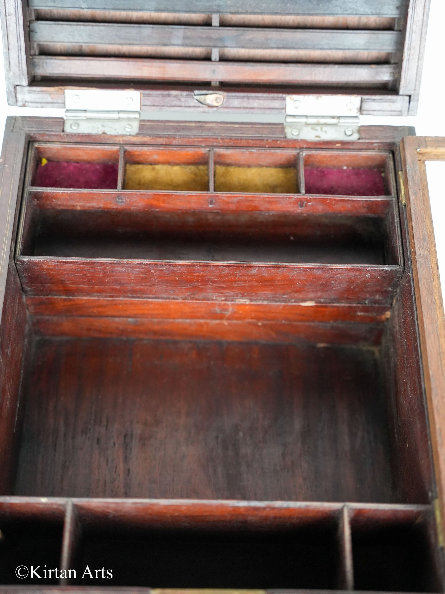 Antique Cash Box with brass work