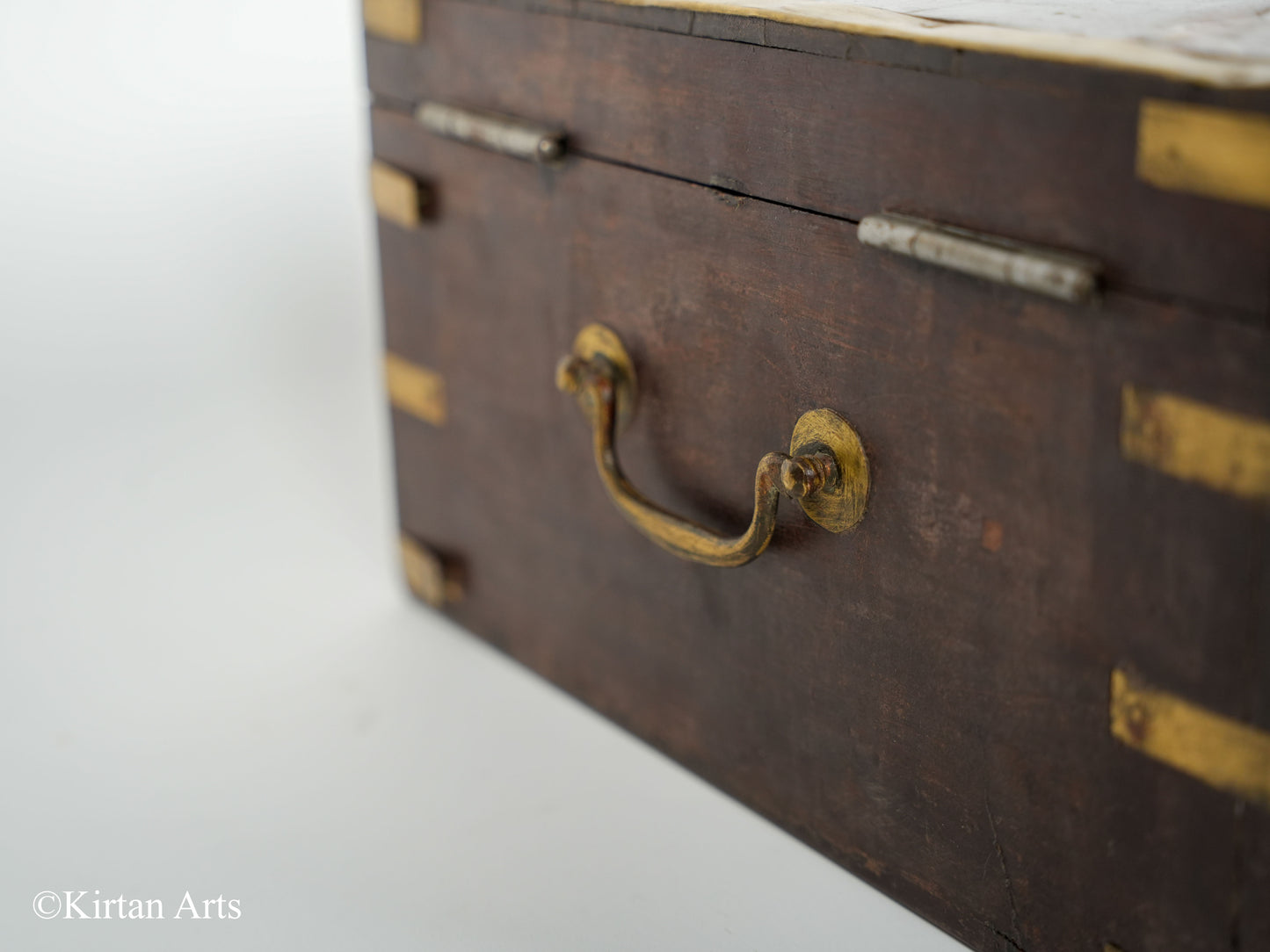 Antique Cash Box with brass work