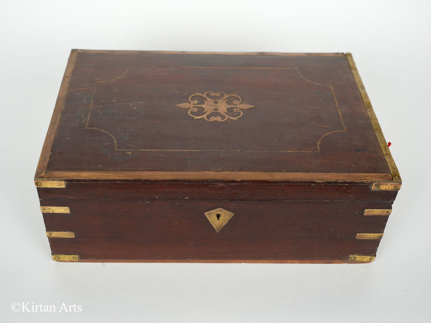 Antique Cash Box with brass work