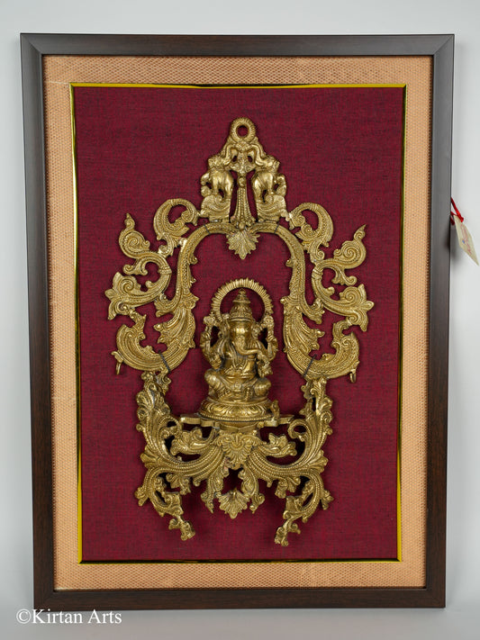 Bronze Framed Ganesha 22"