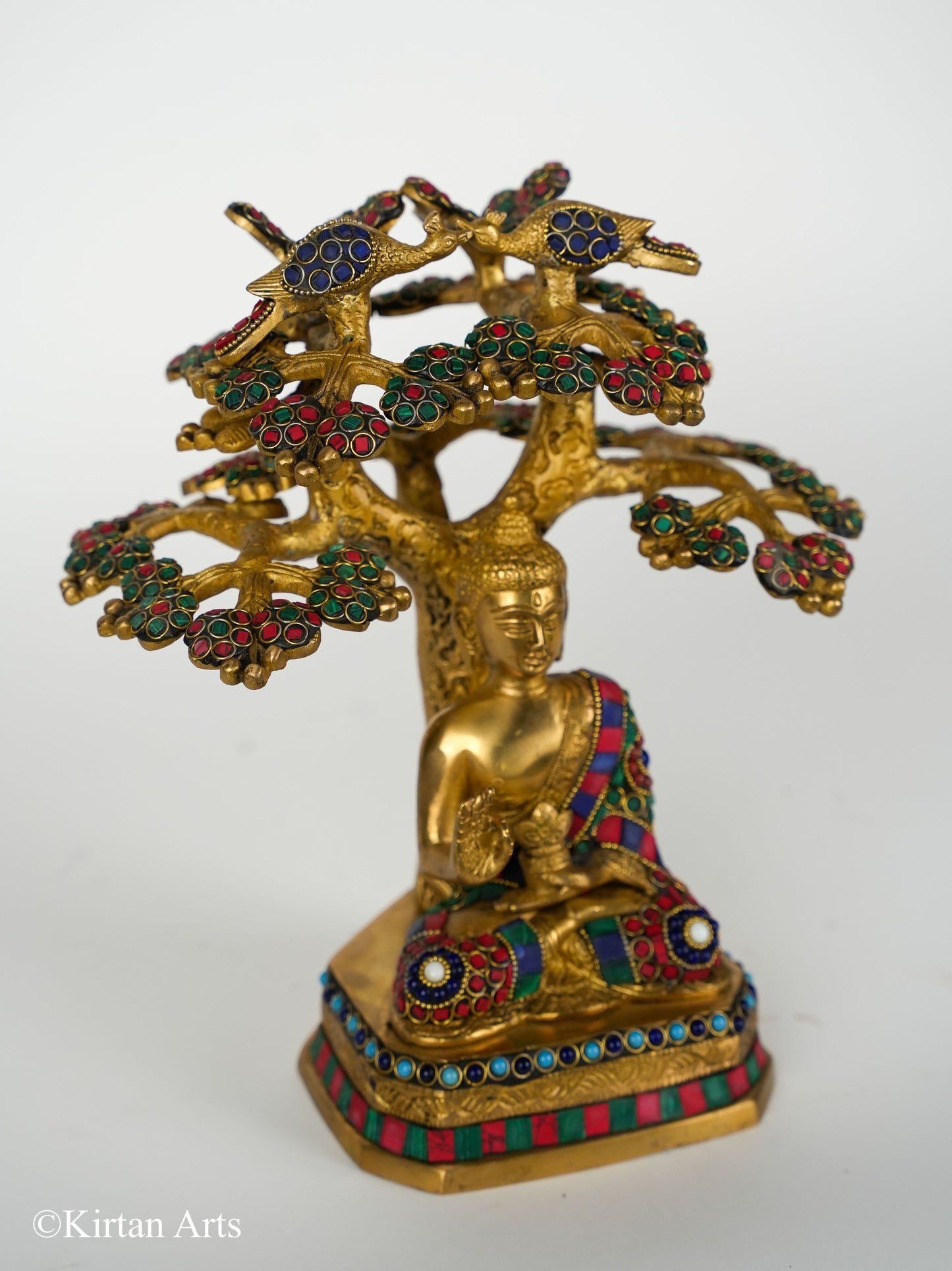 Brass Buddha Tree 12"