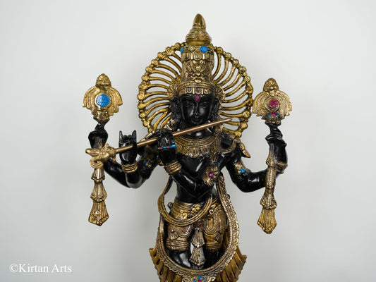 Brass Lord Krishna 23"