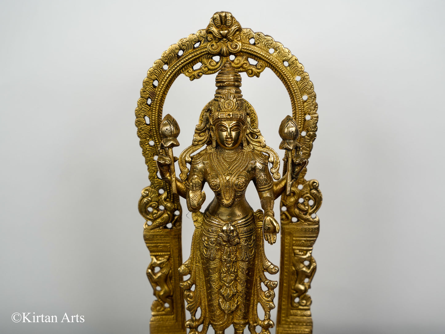 Brass Lakshmi Standing 15.5"