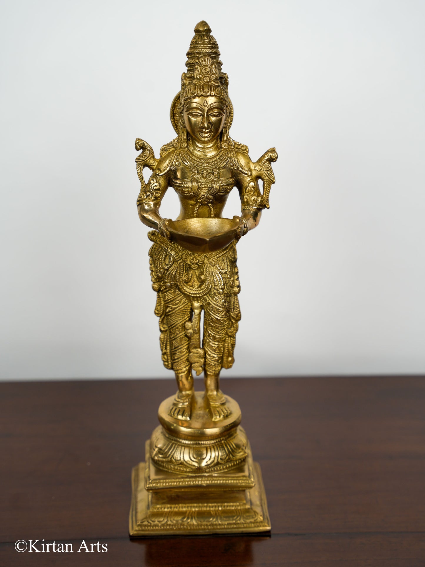 Brass Deep Lakshmi Pair 15"