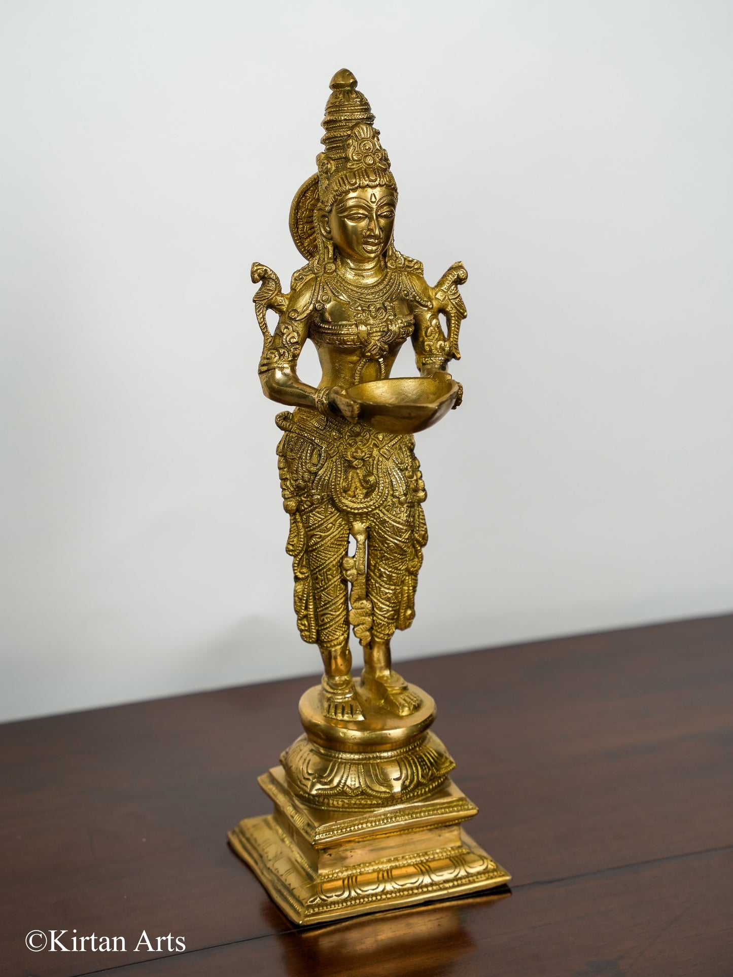 Brass Deep Lakshmi Pair 15"