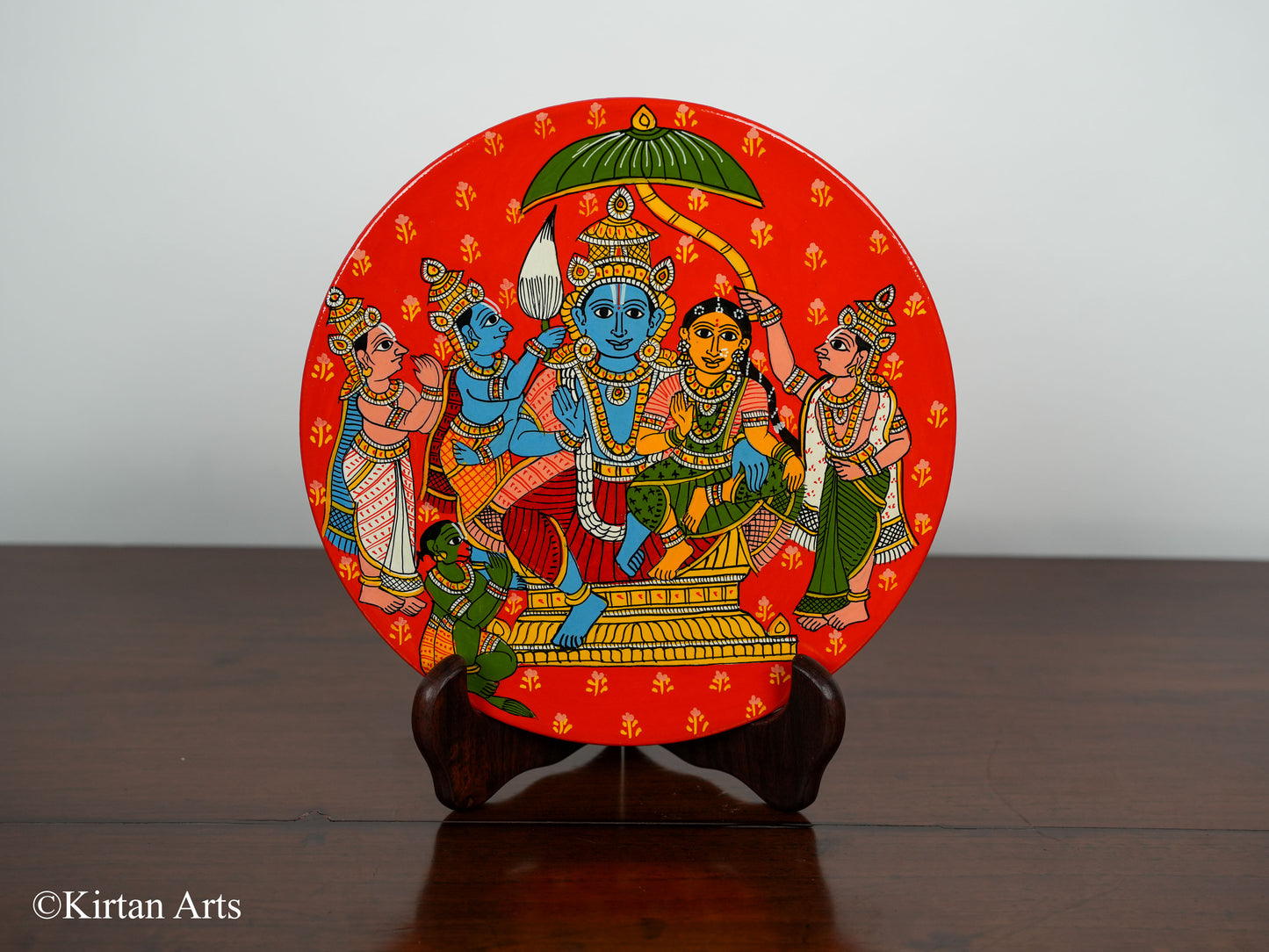 Ramayana Cheriyal Wall Plates 8Pc Set