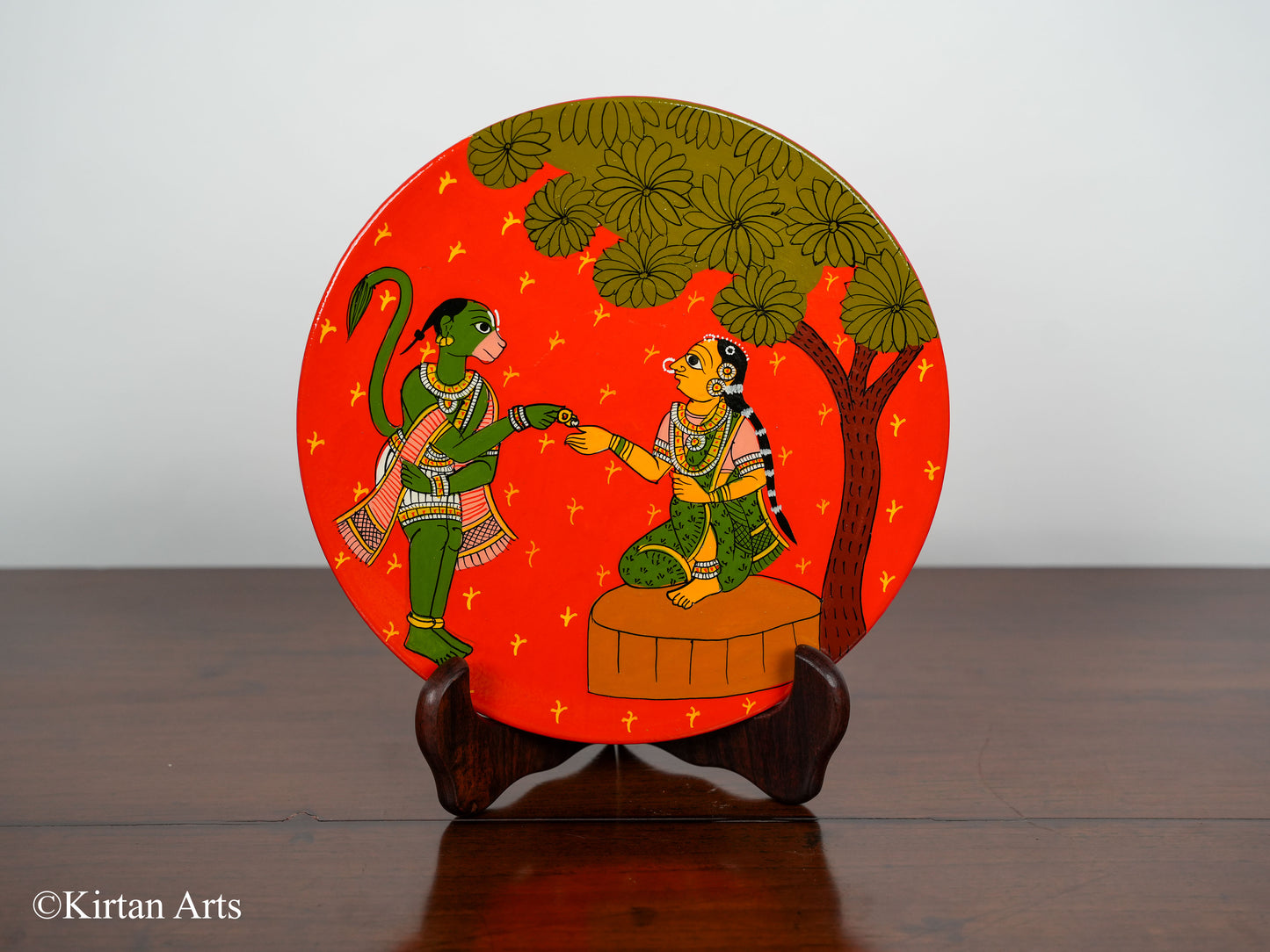 Ramayana Cheriyal Wall Plates 8Pc Set