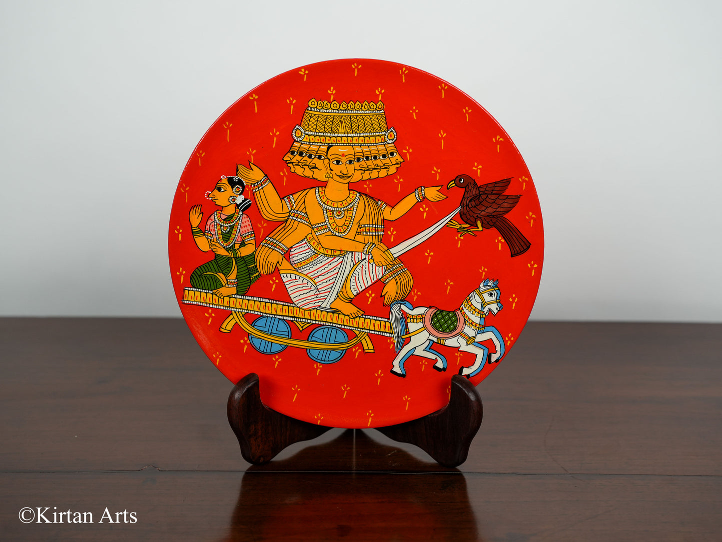 Ramayana Cheriyal Wall Plates 8Pc Set