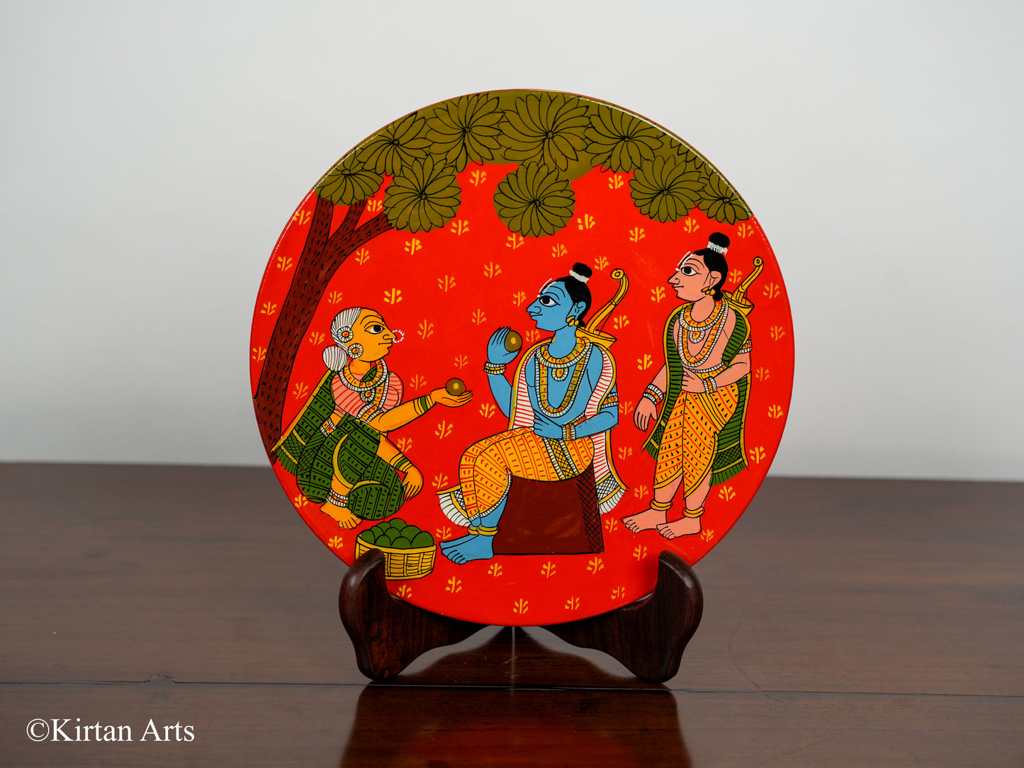 Ramayana Cheriyal Wall Plates 8Pc Set