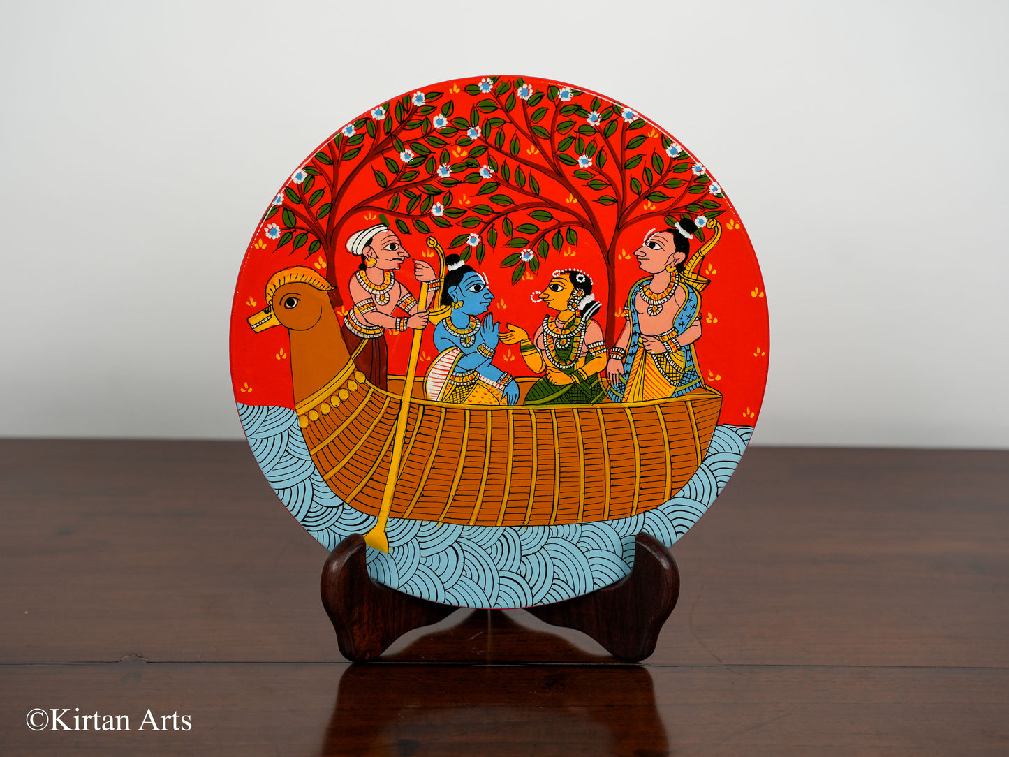 Ramayana Cheriyal Wall Plates 8Pc Set