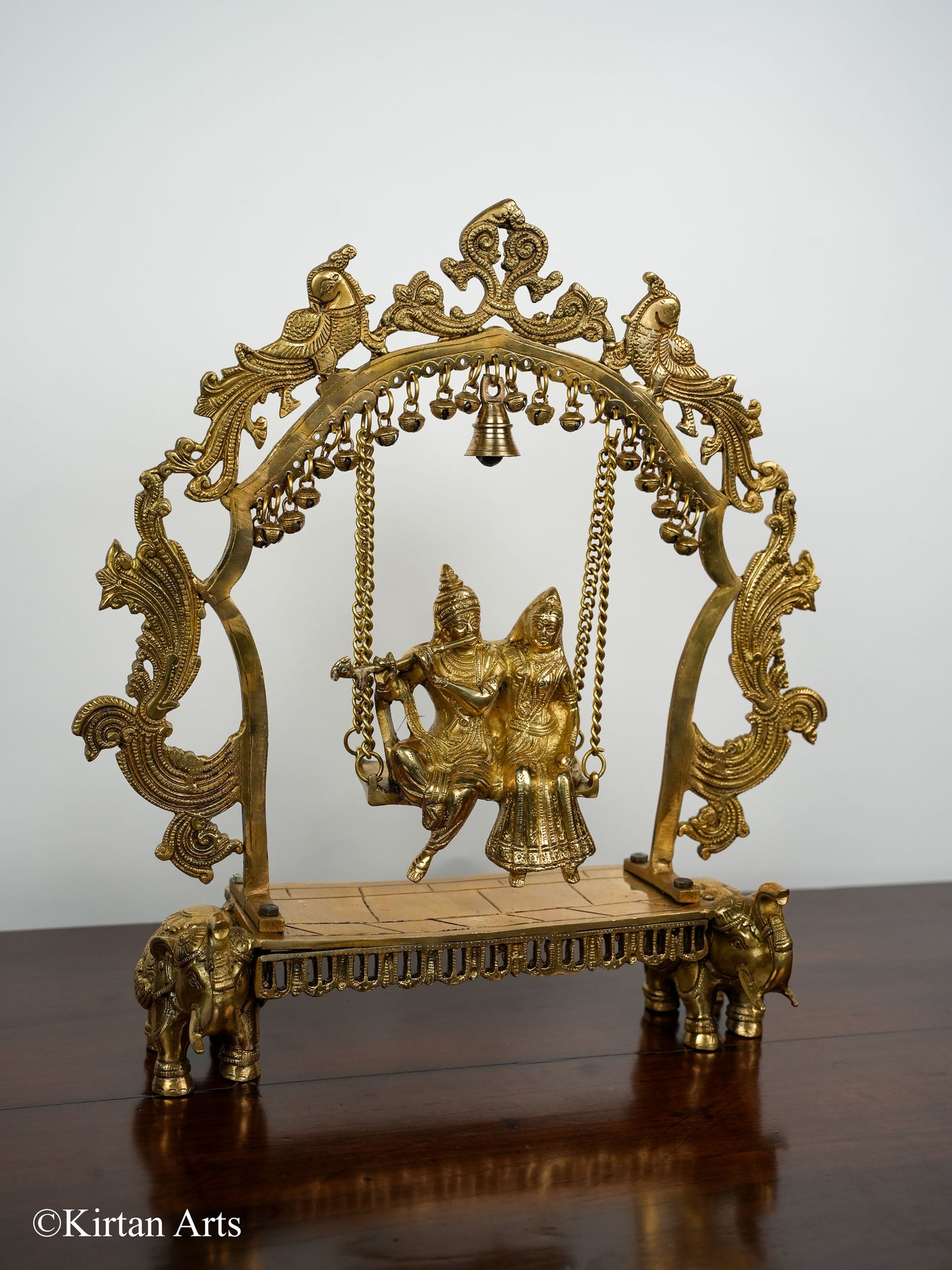 Brass RadhaKrishna Jhula 20"