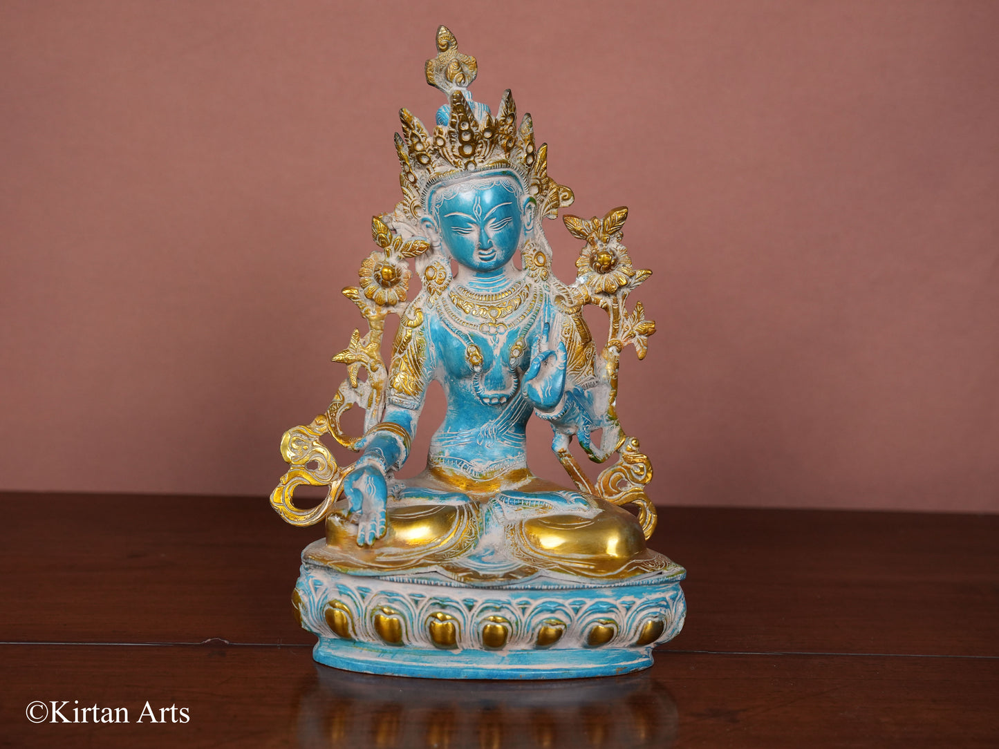 Brass Tara Blue Antique Finish 12"