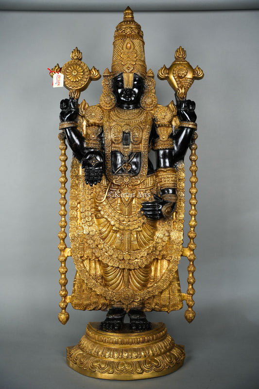 Brass Tirupati Balaji Idol | Lord Venkateswara | 48 Inches