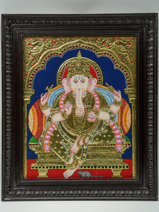Lord Ganesha Tanjore Painting 18x15