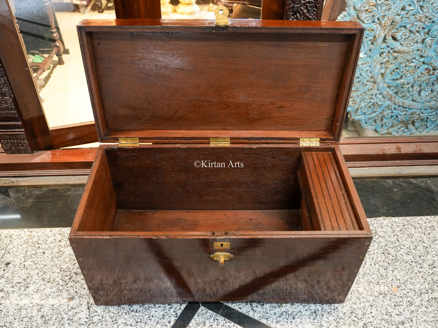 Vintage Teakwood Chest 36"