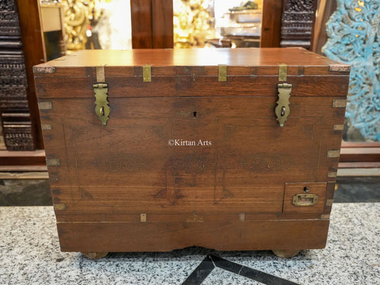 Vintage Rangoon Box | Dowry Chest 31.5"