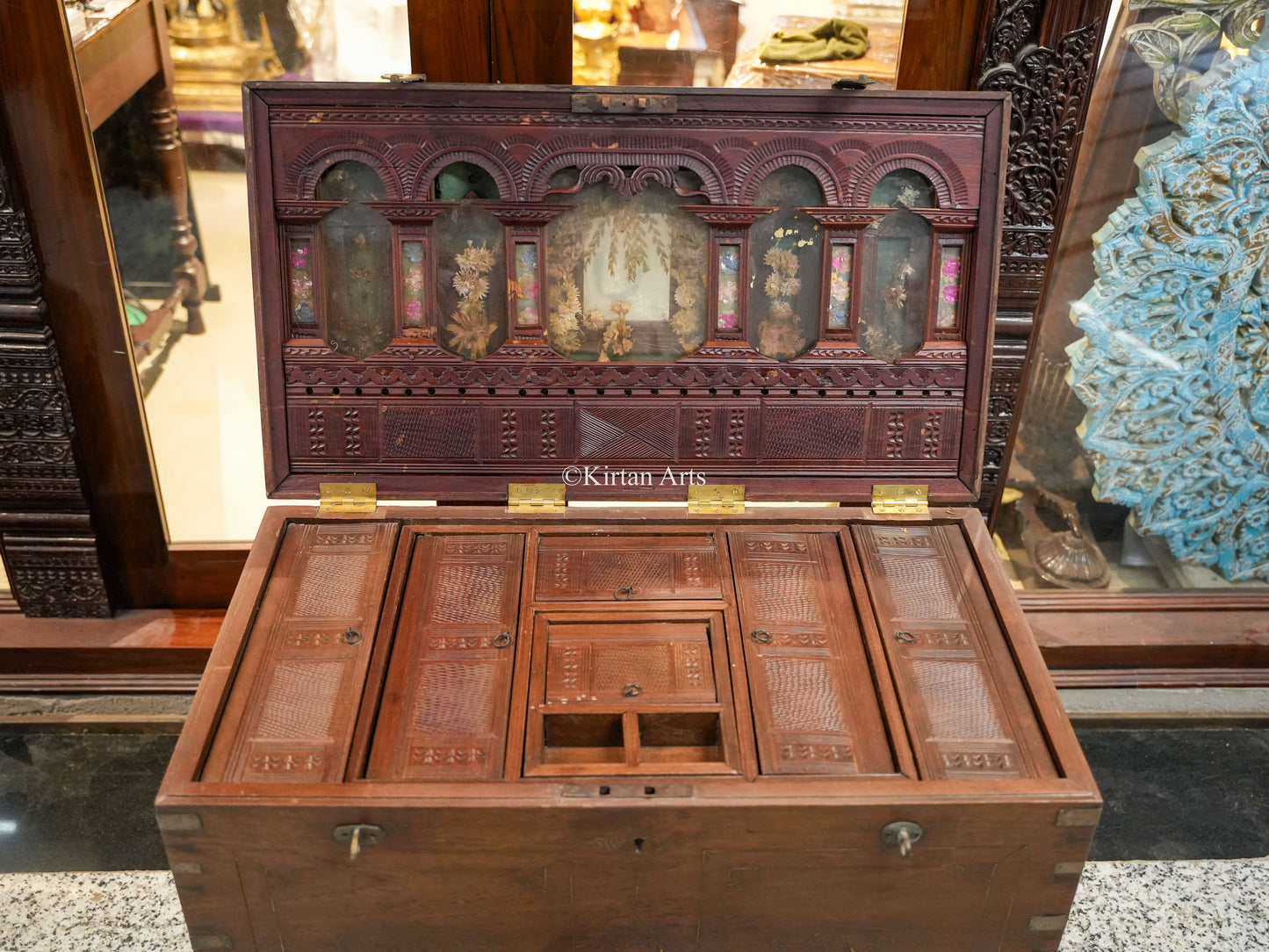 Vintage Rangoon Box | Dowry Chest 31.5"