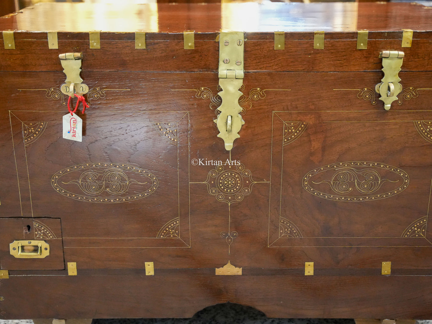 Vintage Rangoon Box | Dowry Chest 36"