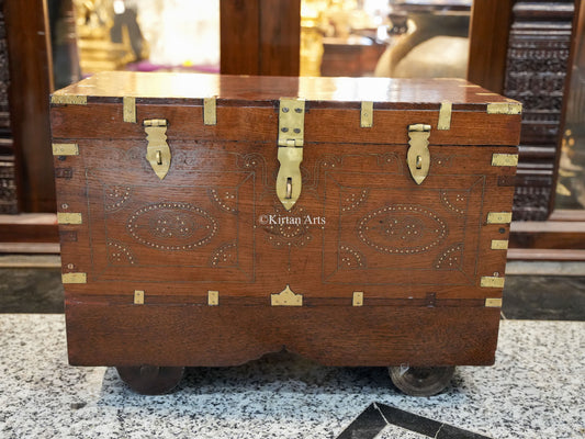 Vintage Rangoon Box | Dowry Chest 27"