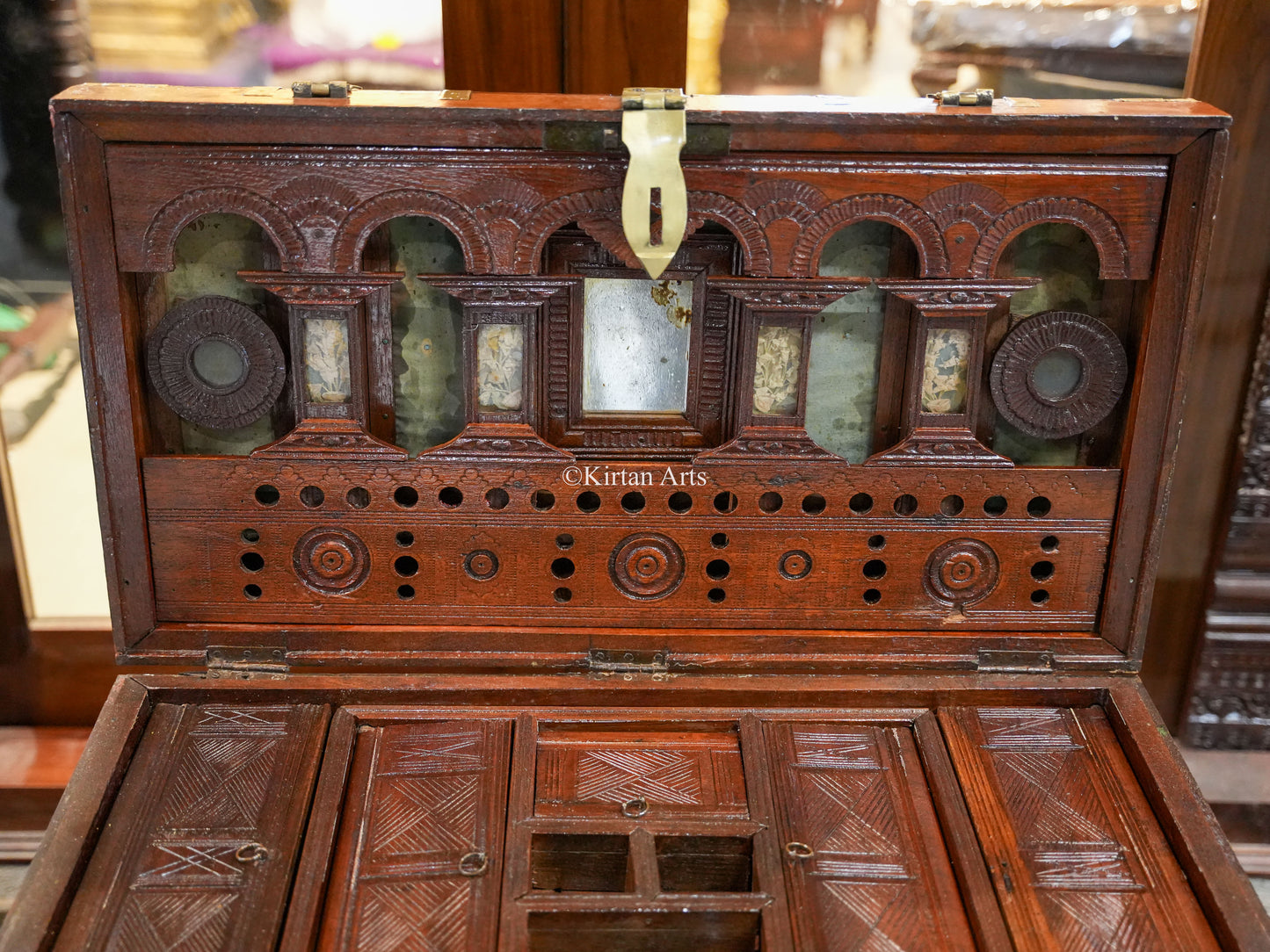 Vintage Rangoon Box | Dowry Chest 27"