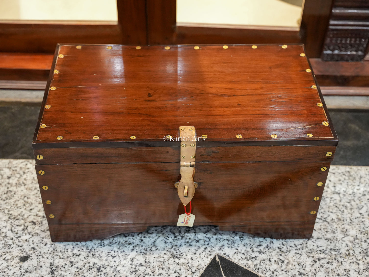 Vintage Teakwood Chest 26"