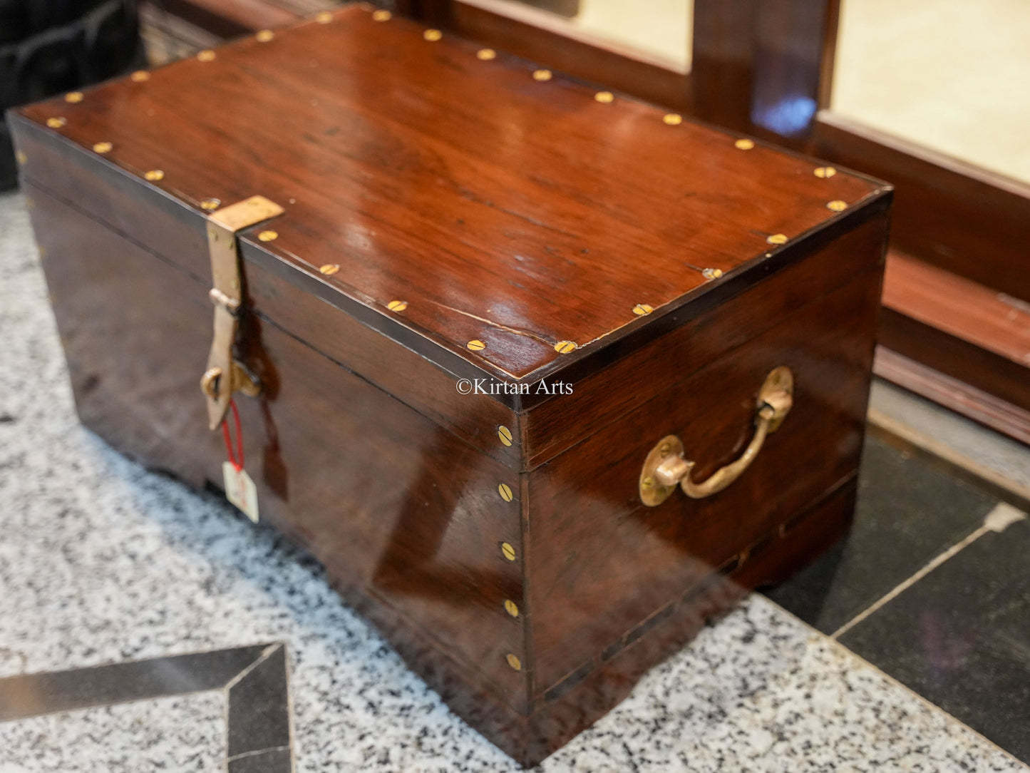 Vintage Teakwood Chest 26"