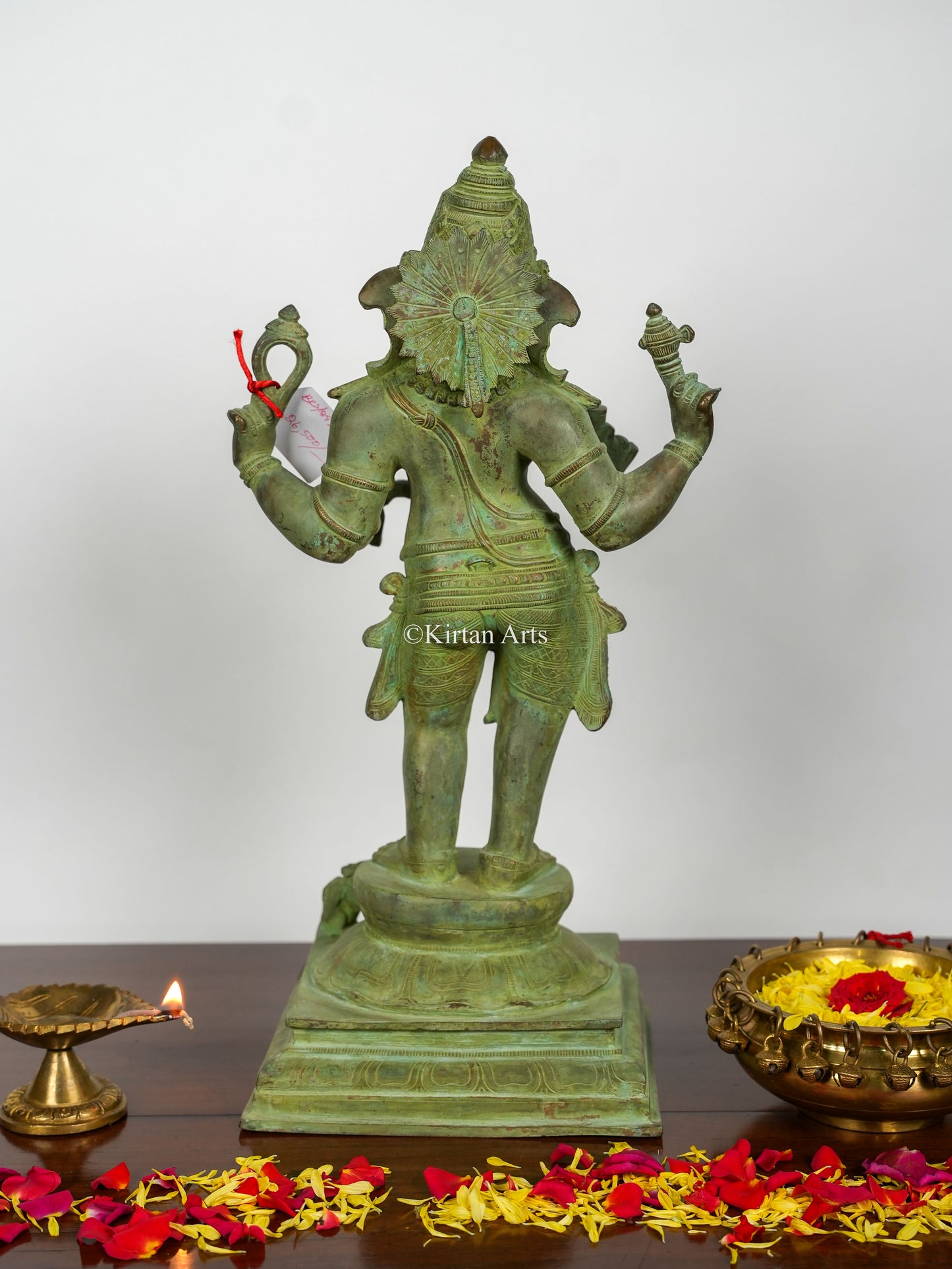 Brass Lord Ganesha | 20" | Antique Green Finish