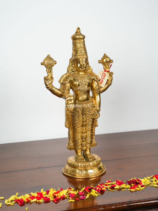 Brass Lord Tirupati Balaji | Venkateswara Swamy | 17.5"