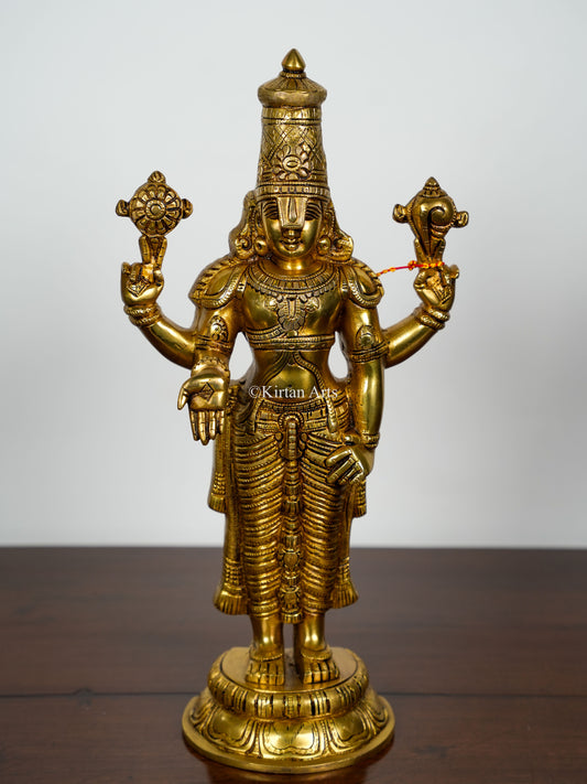 Brass Lord Tirupati Balaji | Venkateswara Swamy | 18"