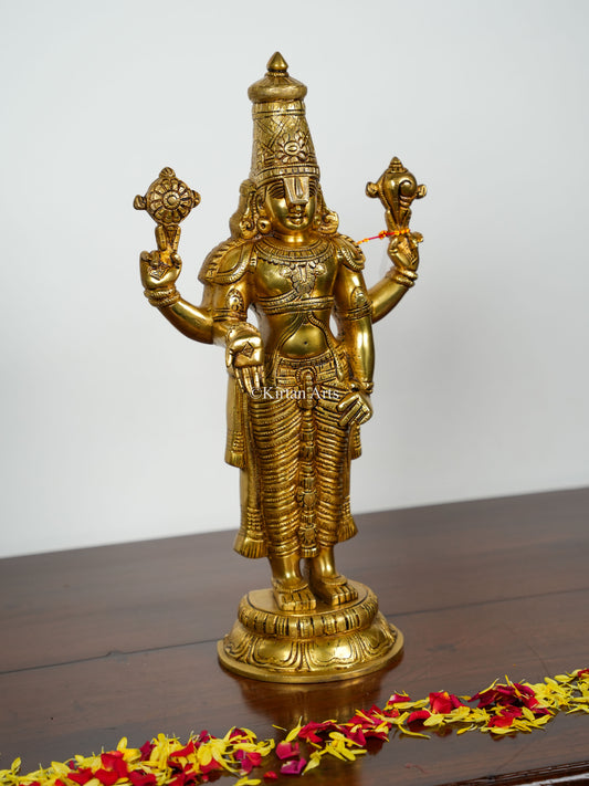 Brass Lord Tirupati Balaji | Venkateswara Swamy | 18"