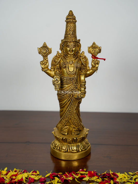 Brass Lord Tirupati Balaji | Venkateswara Swamy | 16"