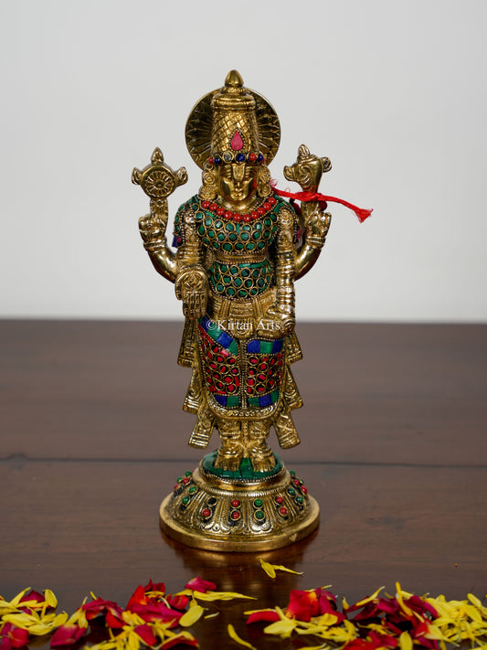 Brass Lord Tirupati Balaji | Venkateswara Swamy | 10.5"