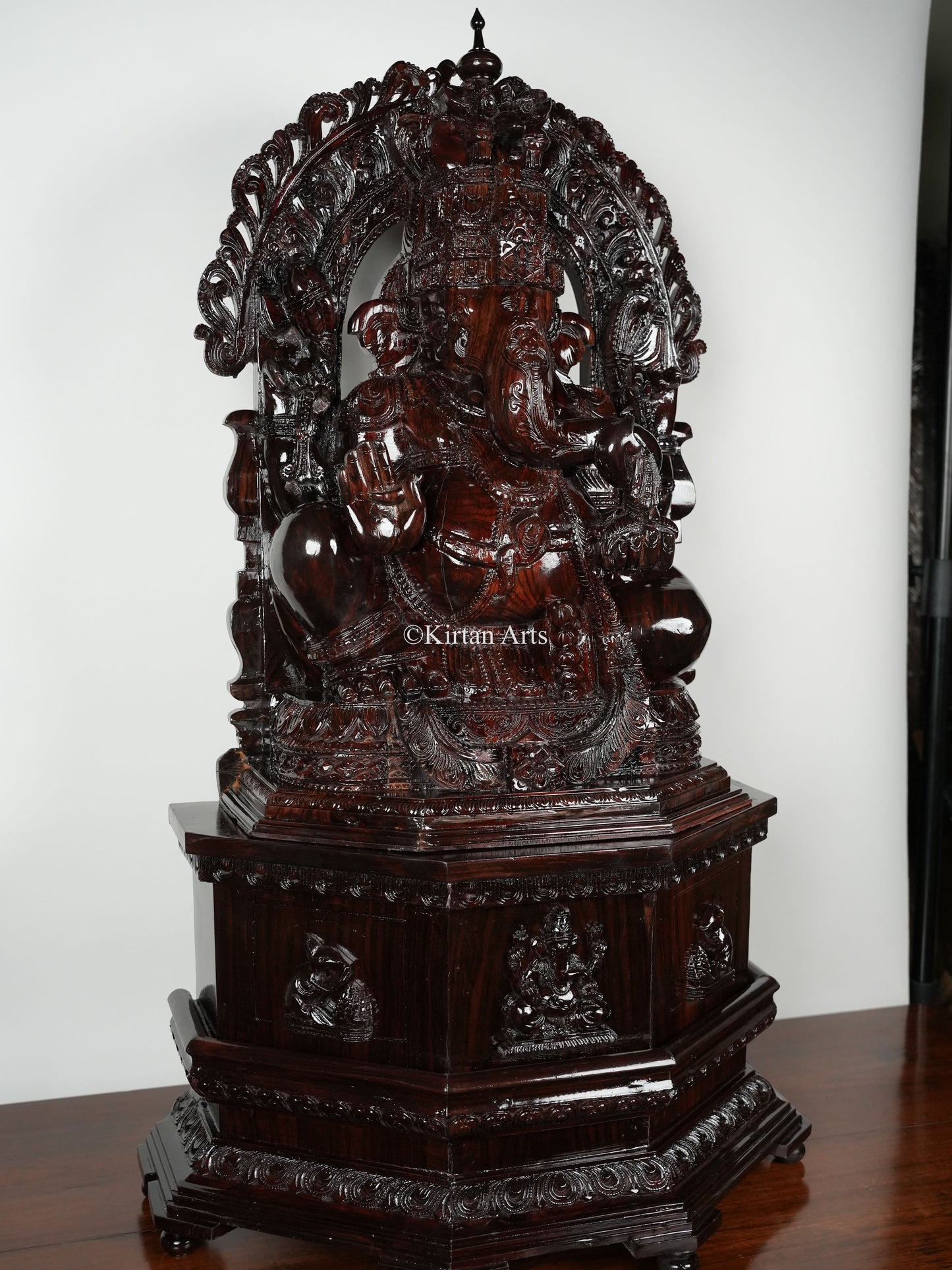 Rosewood Lord Ganesha | 43" | Handcarved