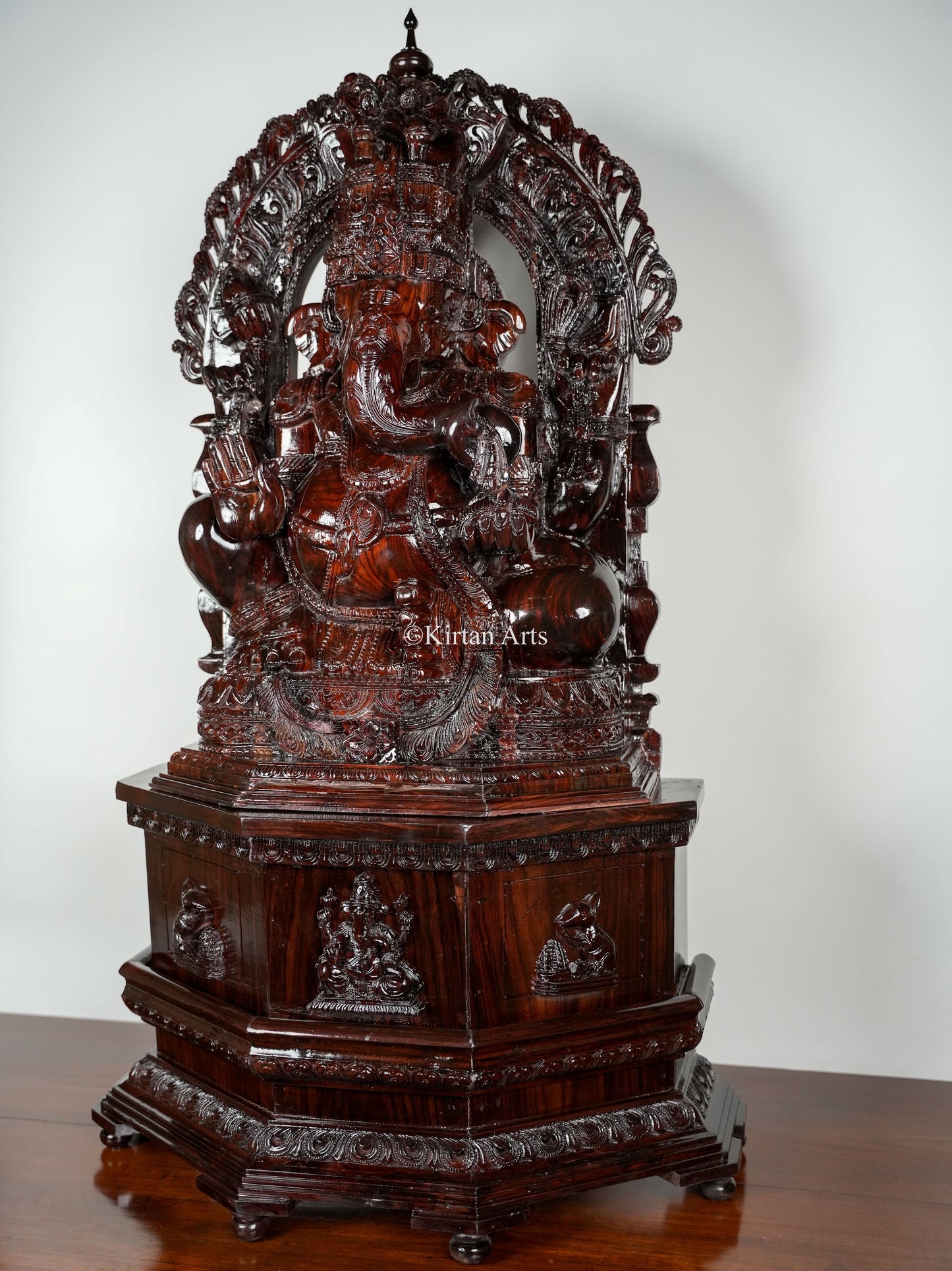 Rosewood Lord Ganesha | 43" | Handcarved