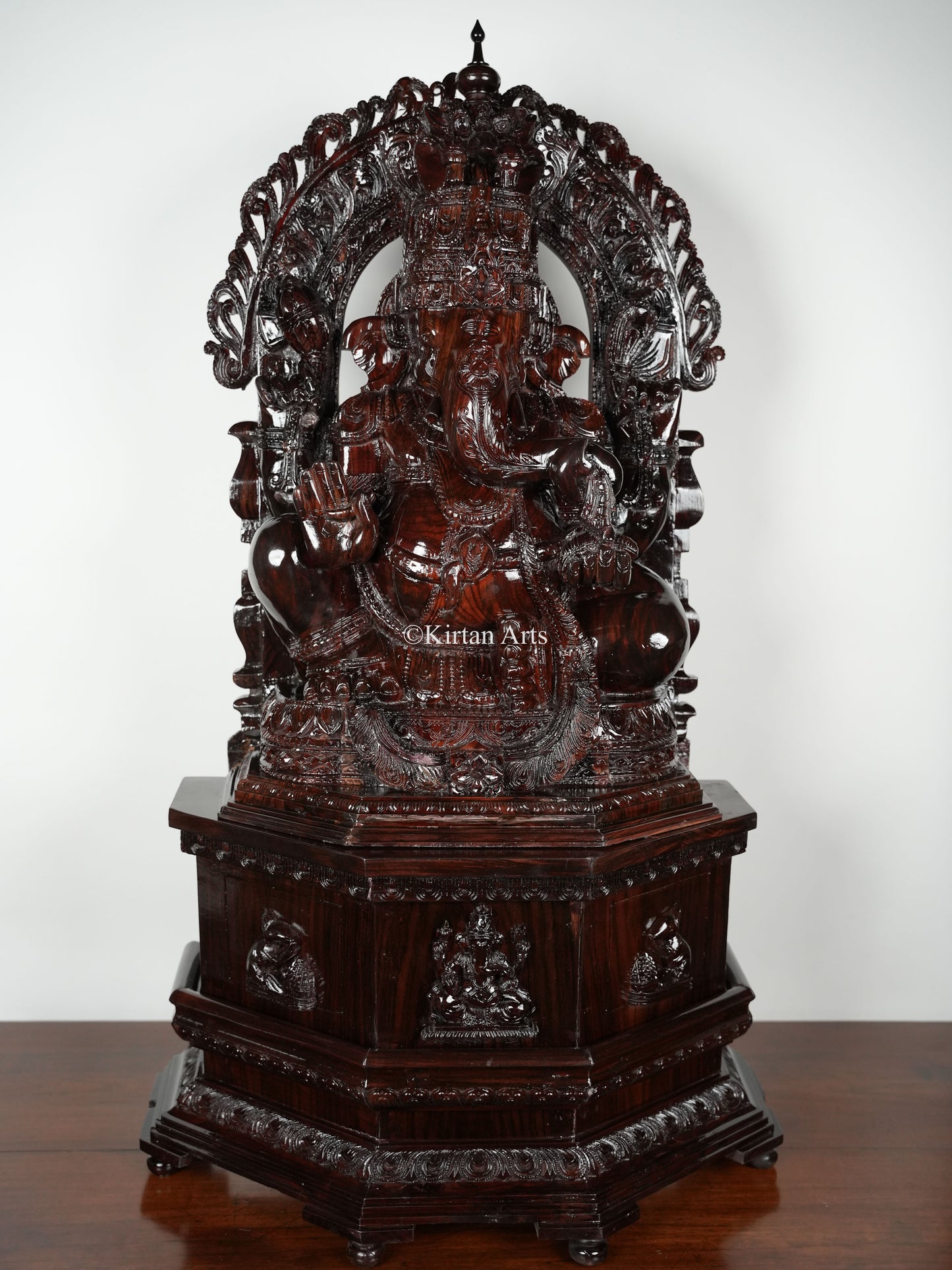 Rosewood Lord Ganesha | 43" | Handcarved