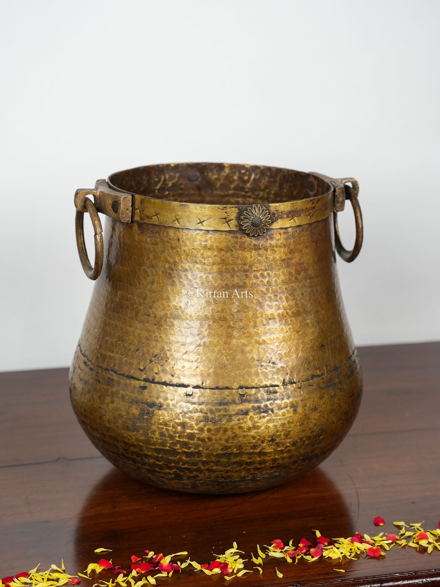 Antique Brass Planter/Pot | 12" | Antique Finish