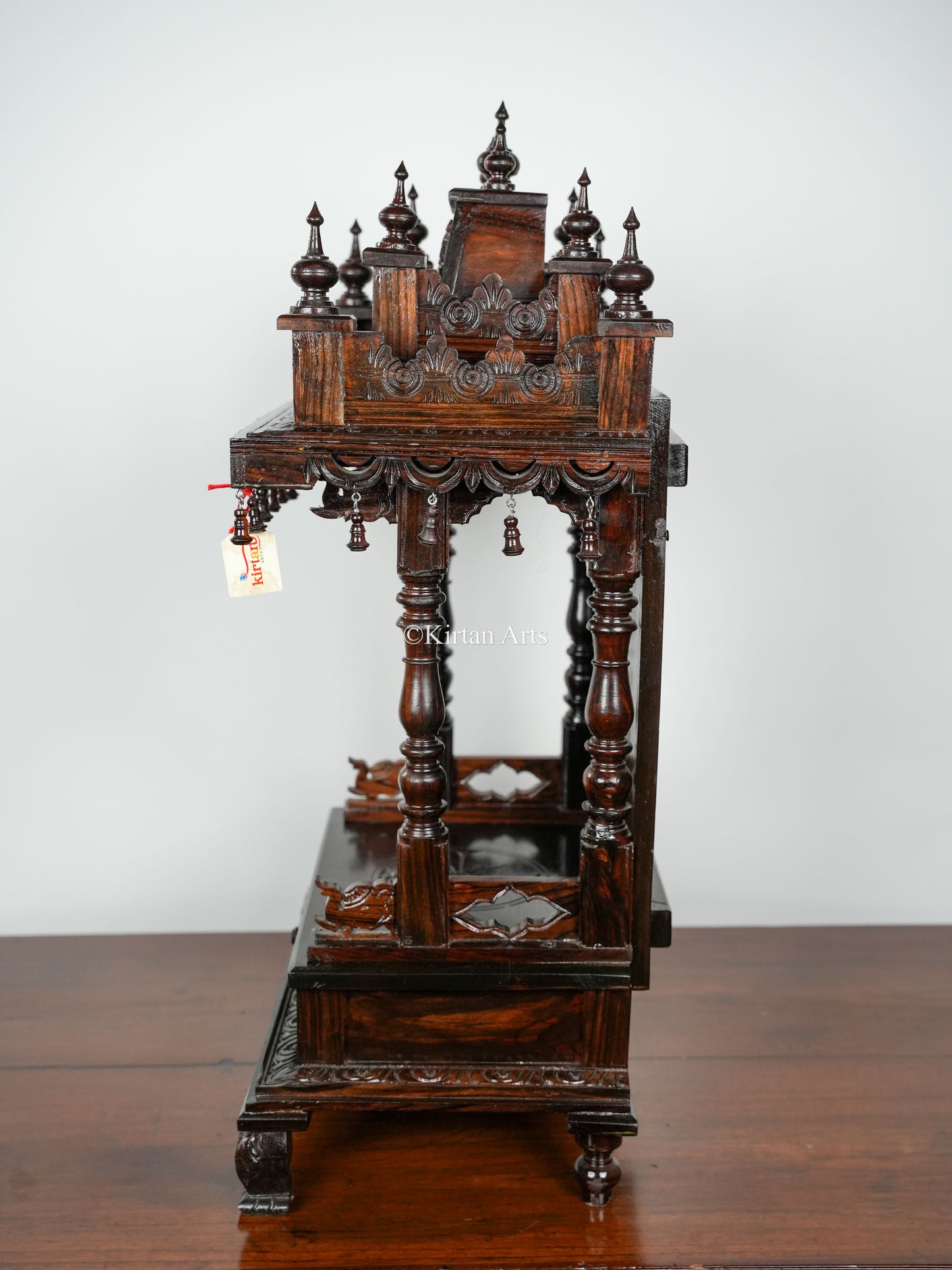 Rosewood Carved Pooja Mandir | 10"x15"