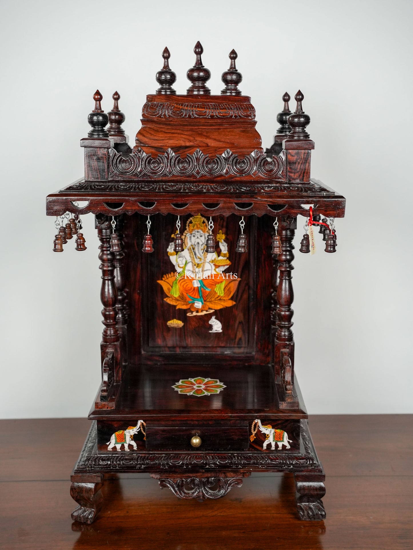 Rosewood Pooja Mandir | 10"x15"